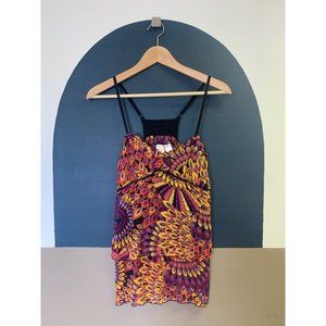 Vintage tiered ruffle babydoll cami